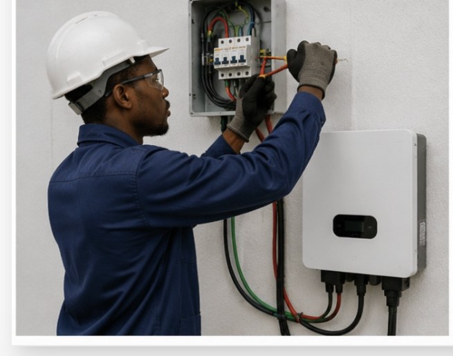Inverter verkabelt